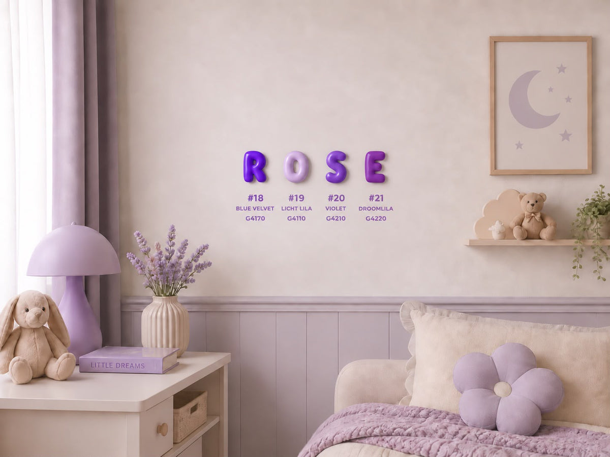 Bubble Letters – Gepersonaliseerde Naamletters