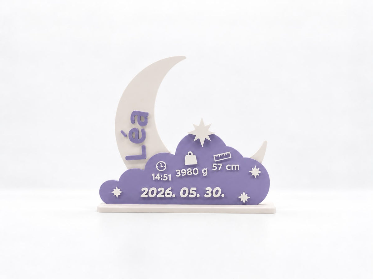 Droomwolk  -  Gepersonaliseerd Geboorteornament