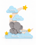 Droomolifant – Gepersonaliseerd Geboortebord